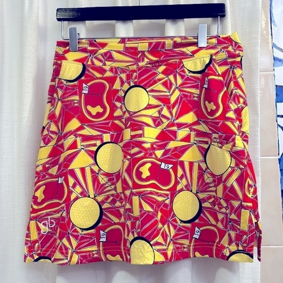 NWOT Women’s Golf Bella Polyester & Spandex Angle Golf Shot Straight Skort Sz L - Picture 4 of 8